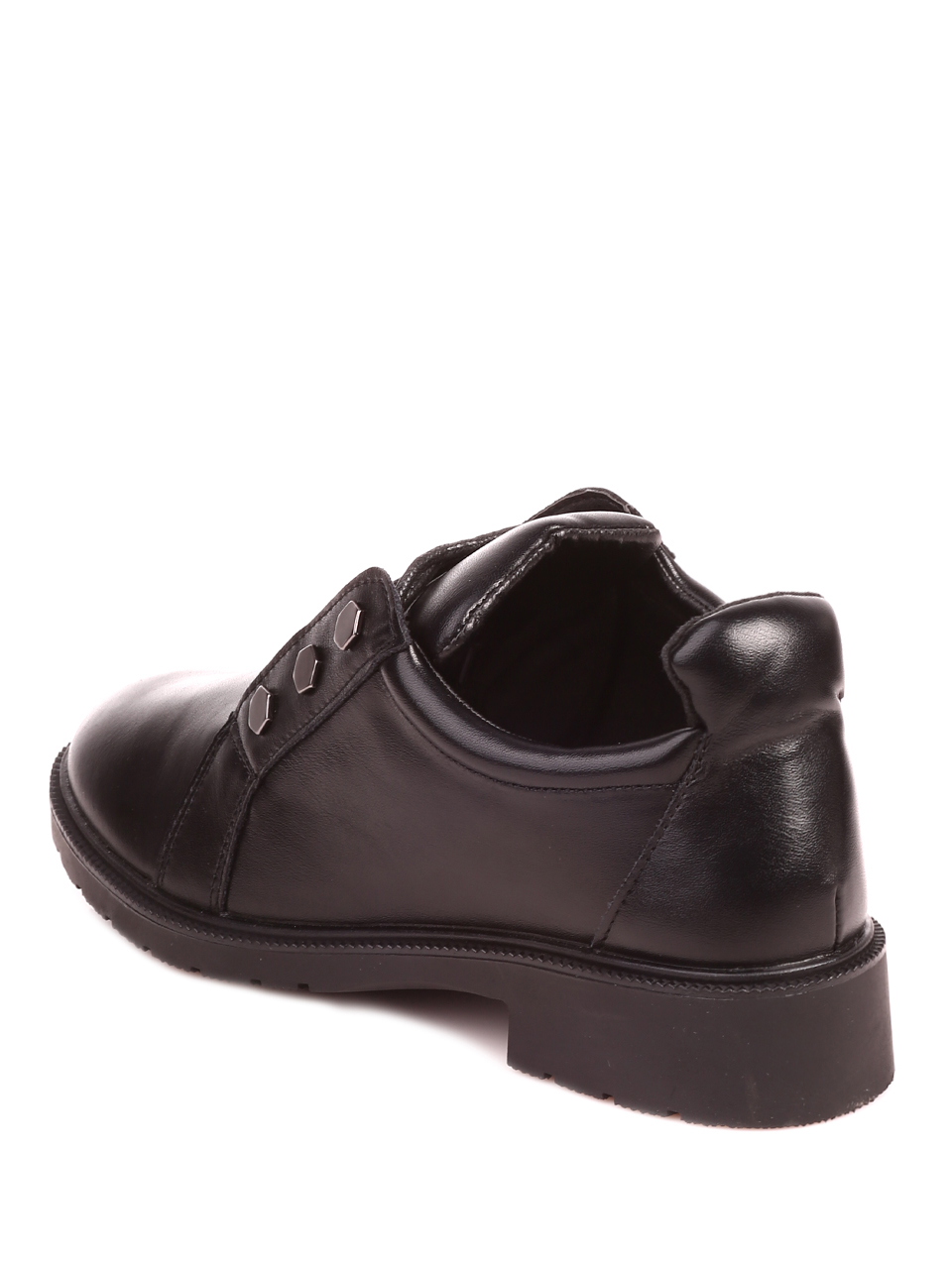 Ежедневни дамски обувки в черно 3R-22526 black pu
