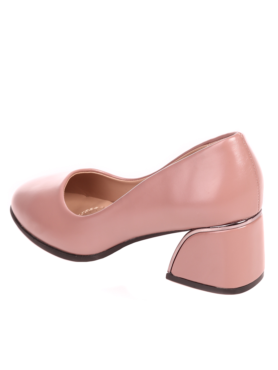 Елегантни дамски обувки на ток в бежово 3R-22678 taupe