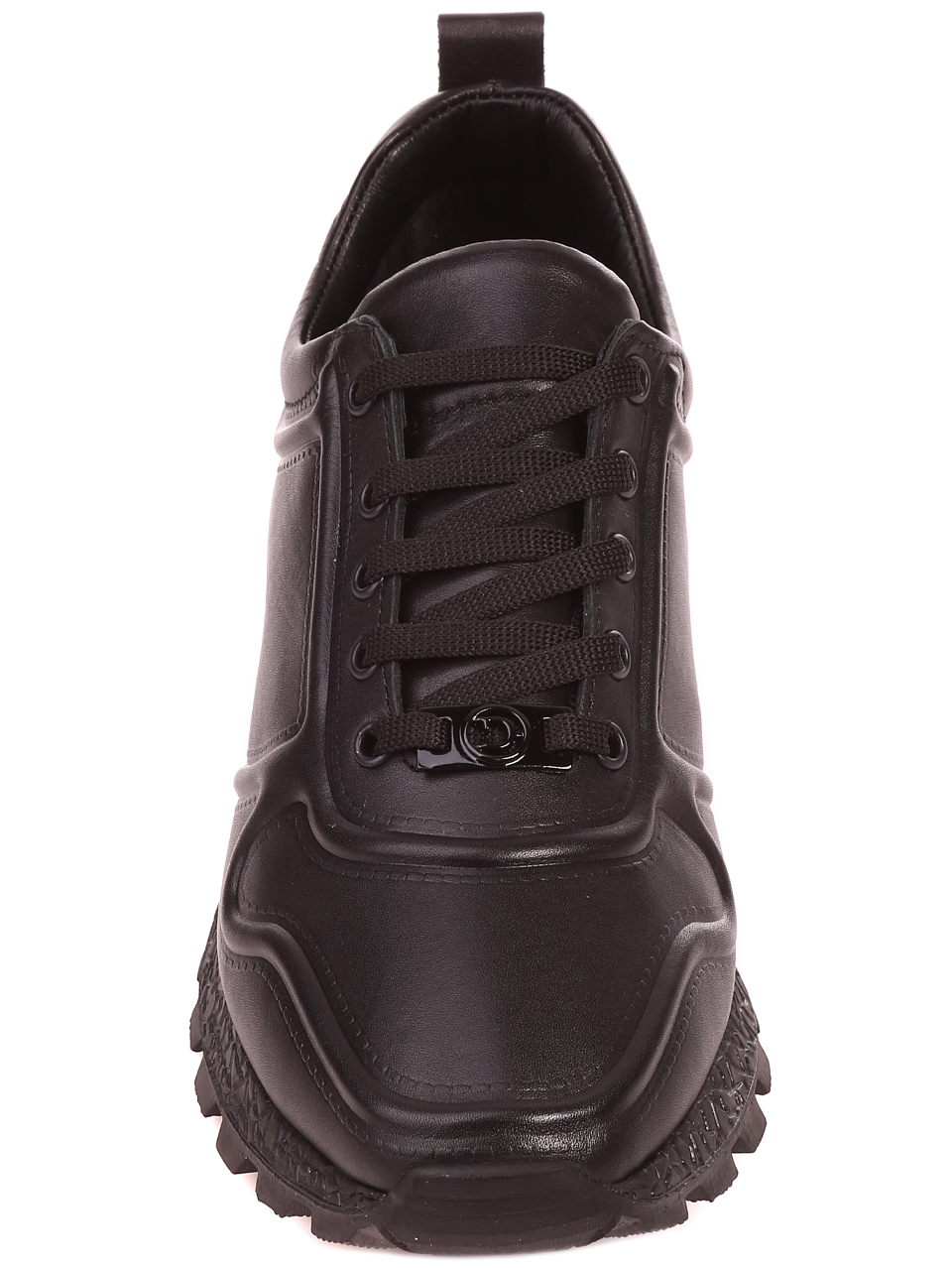 Ежедневни дамски обувки от естествена кожа в черно 3AT-22738 black