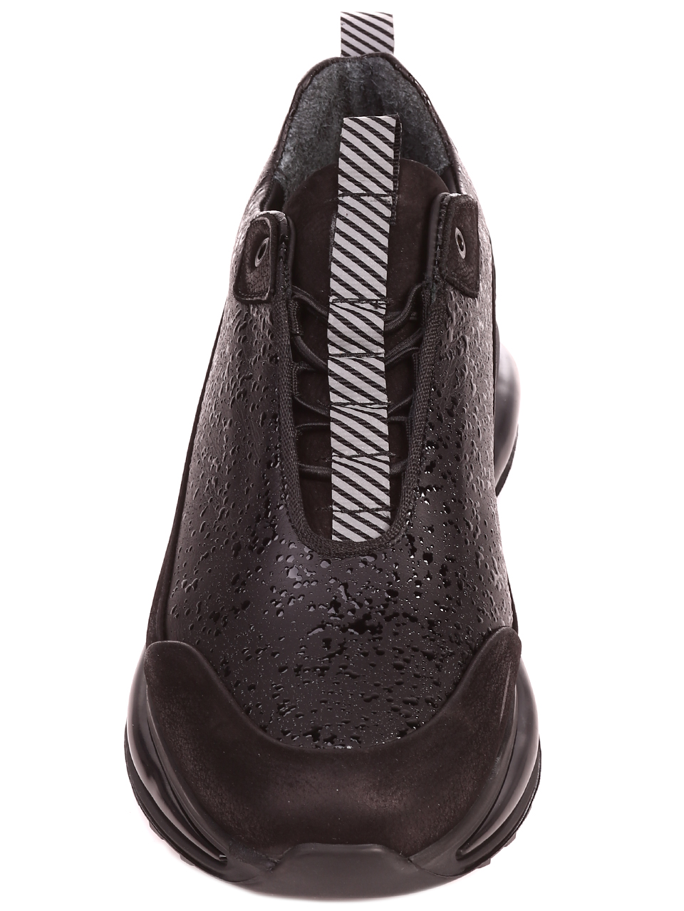Ежедневни мъжки обувки от естествена кожа и естествен набук 7AT-22690 black