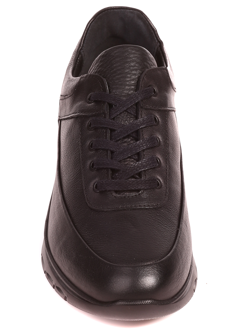 Ежедневни мъжки обувки от естествена кожа 7AT-22698 black