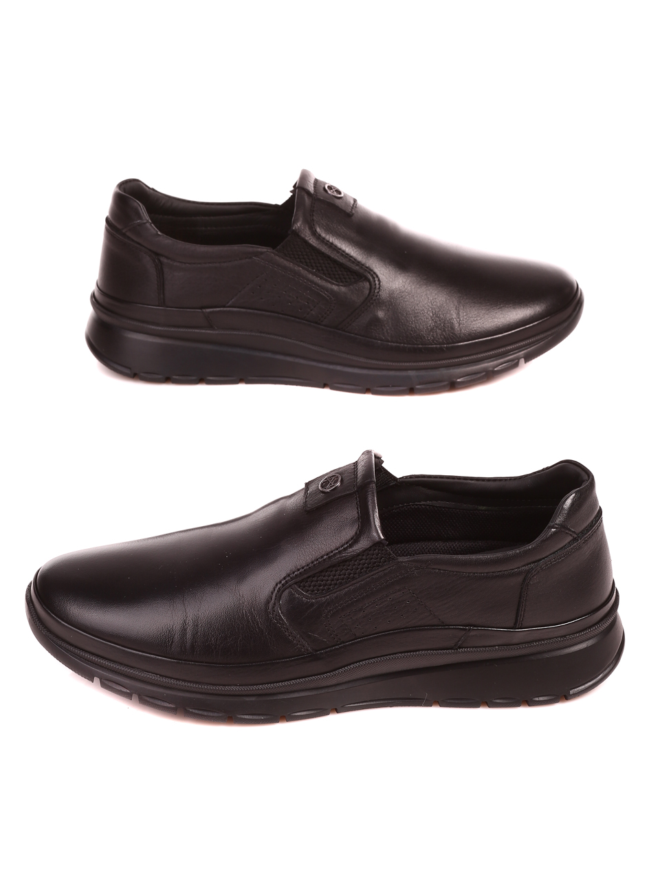Елегантни мъжки обувки от естествена кожа 7AT-22699 black
