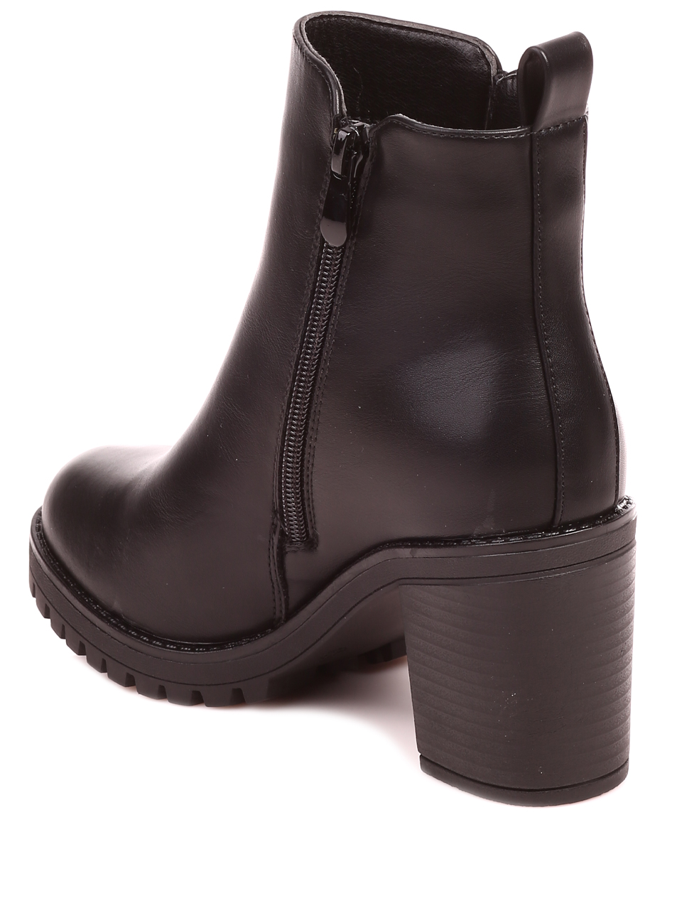 Елегантни дамски обувки на ток в черно 2R-22517 black