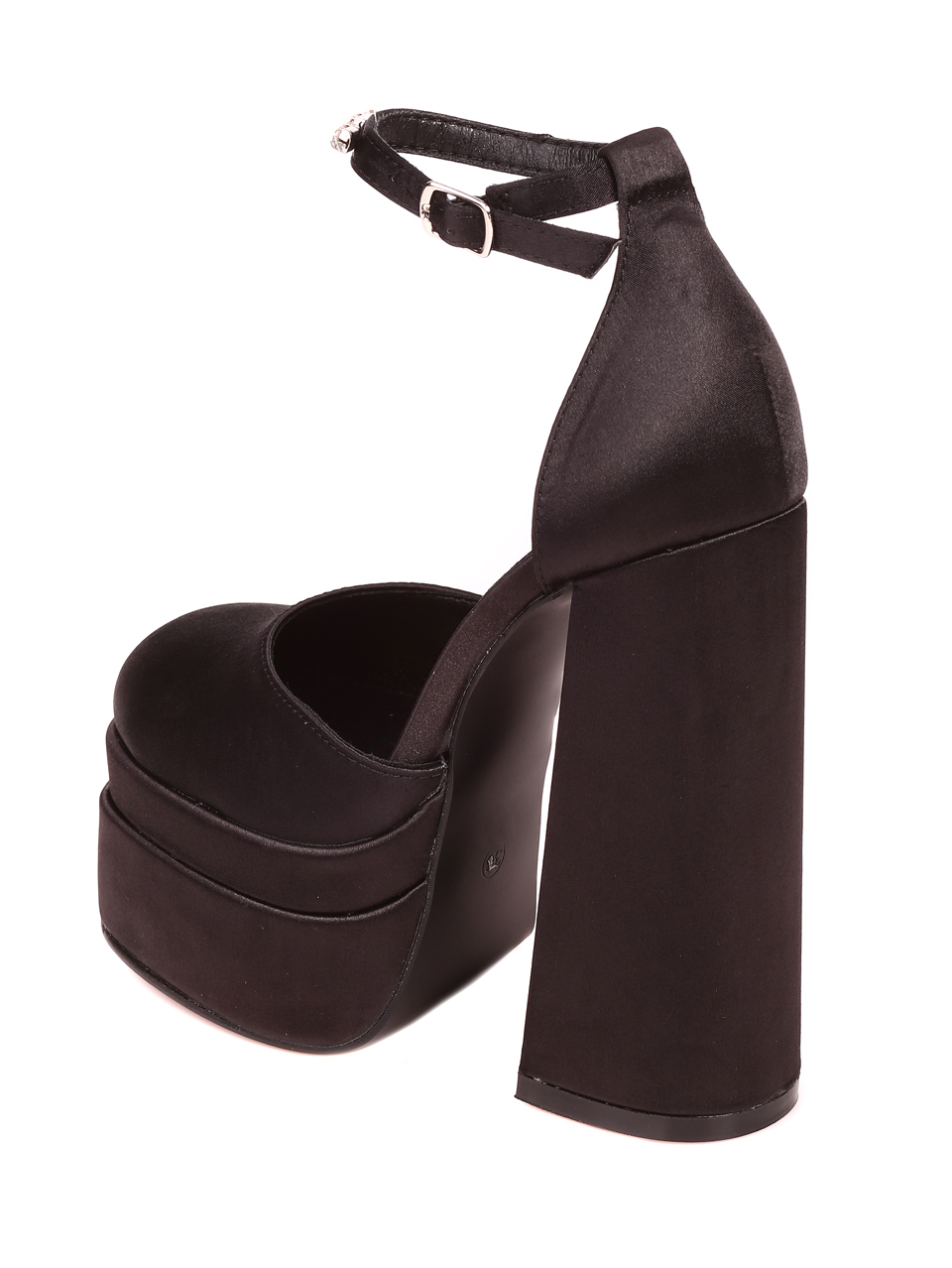 Елегантни дамски обувки на висок ток в черно 3M-22583 black