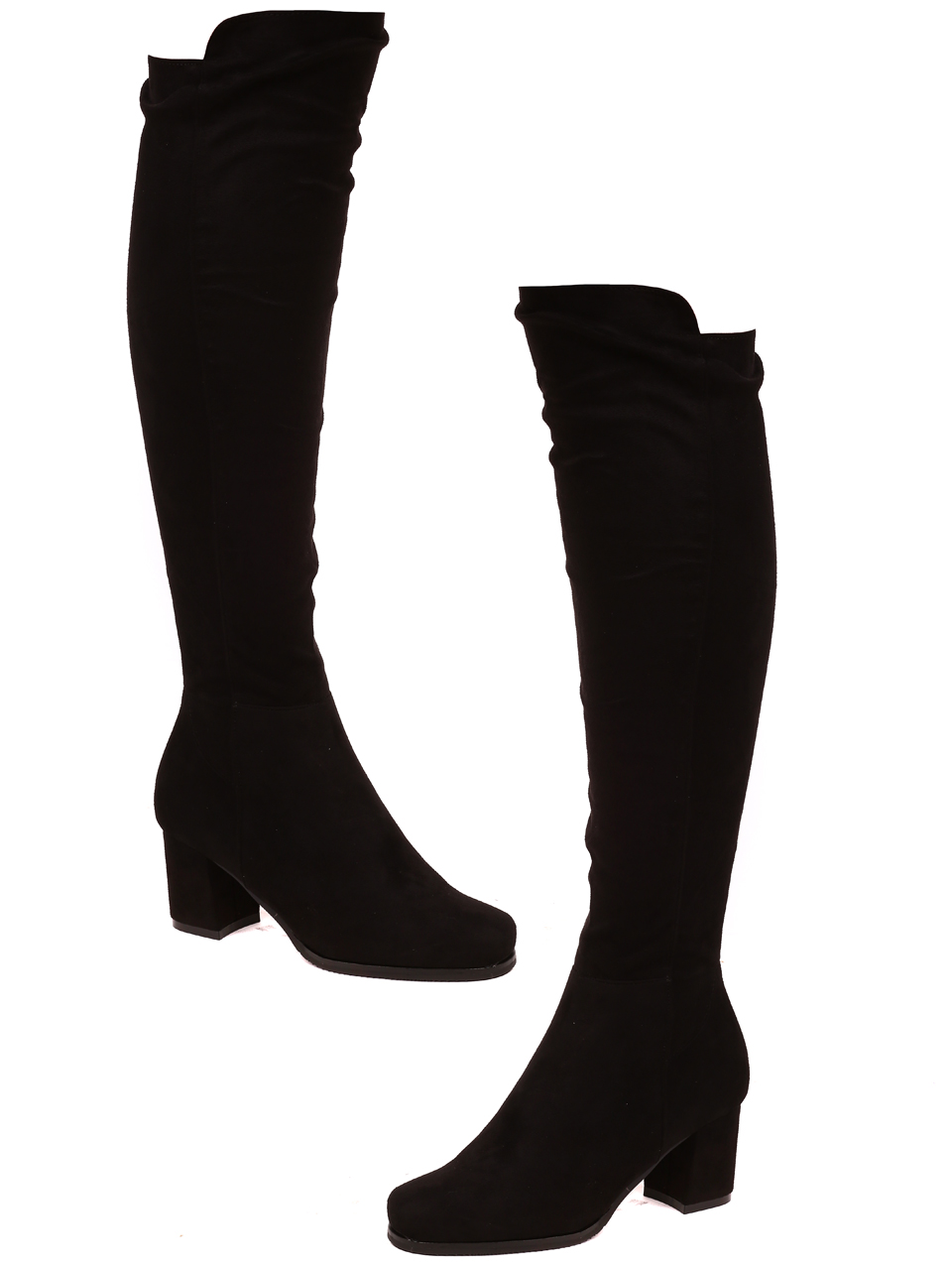 Елегантни дамски ботуши в черно 1R-22556 black