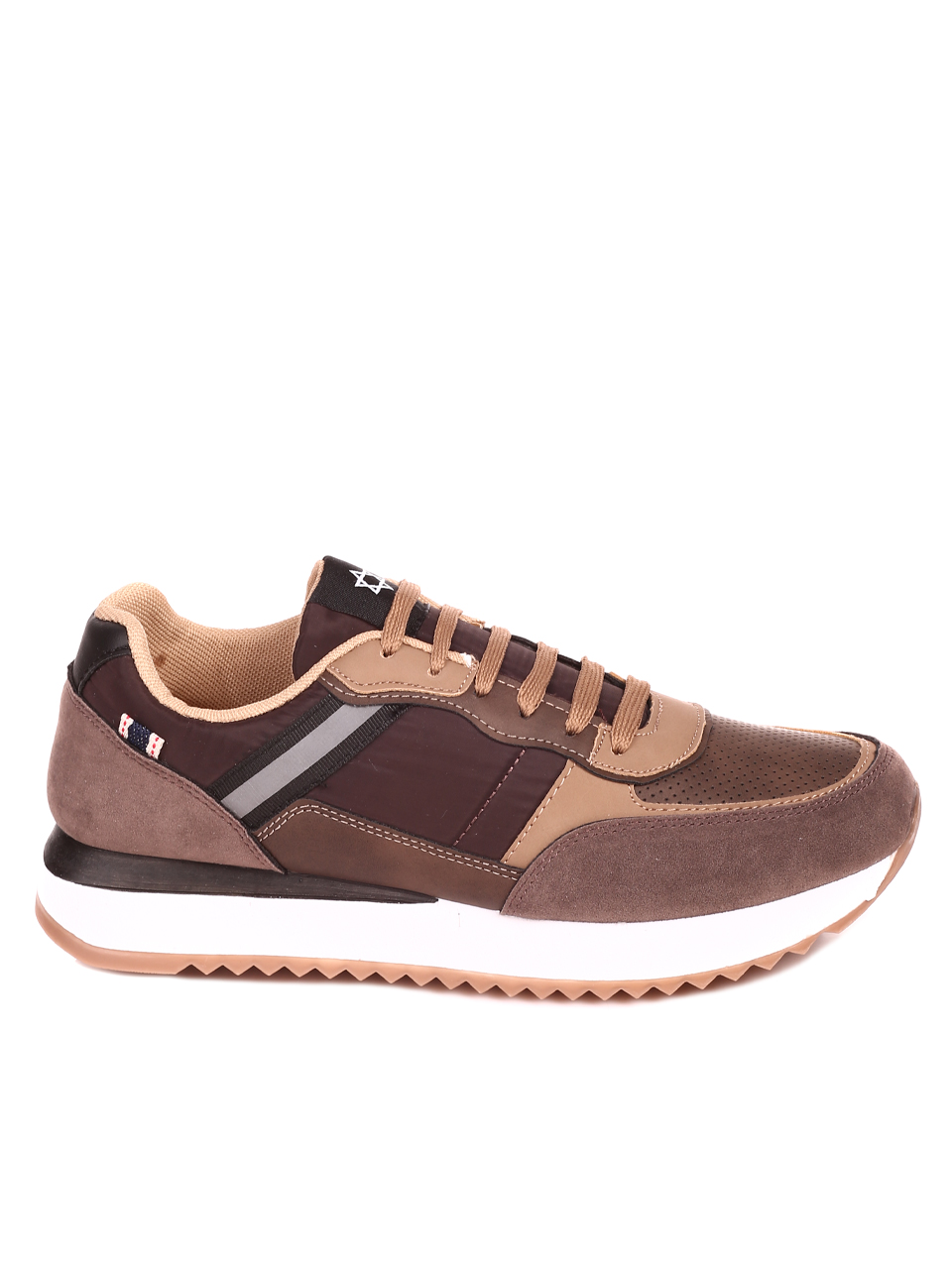 Ежедневни мъжки обувки в кафяво 7U-22595 brown