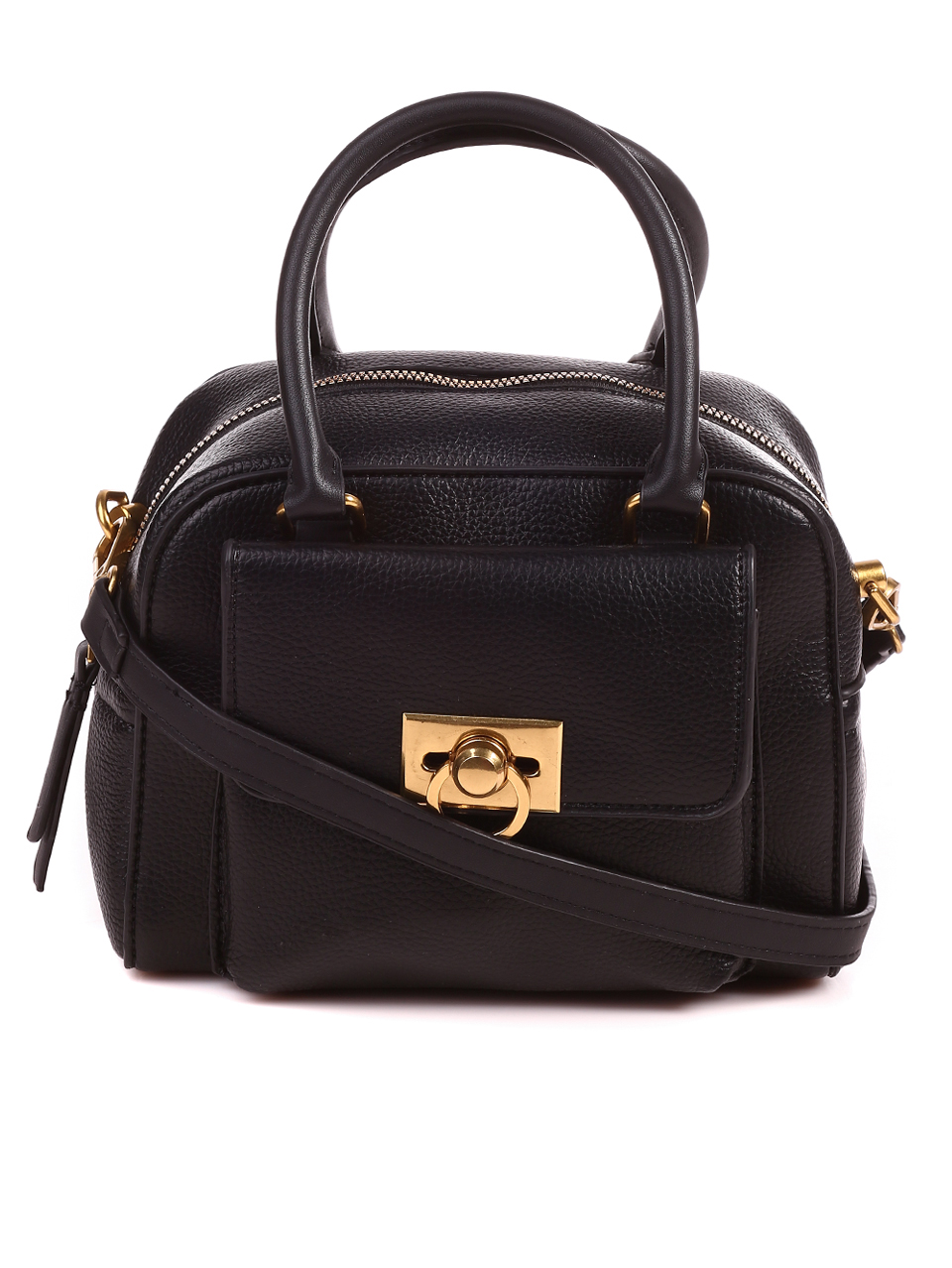 Официална дамска чанта в черно 9Q-22682 black