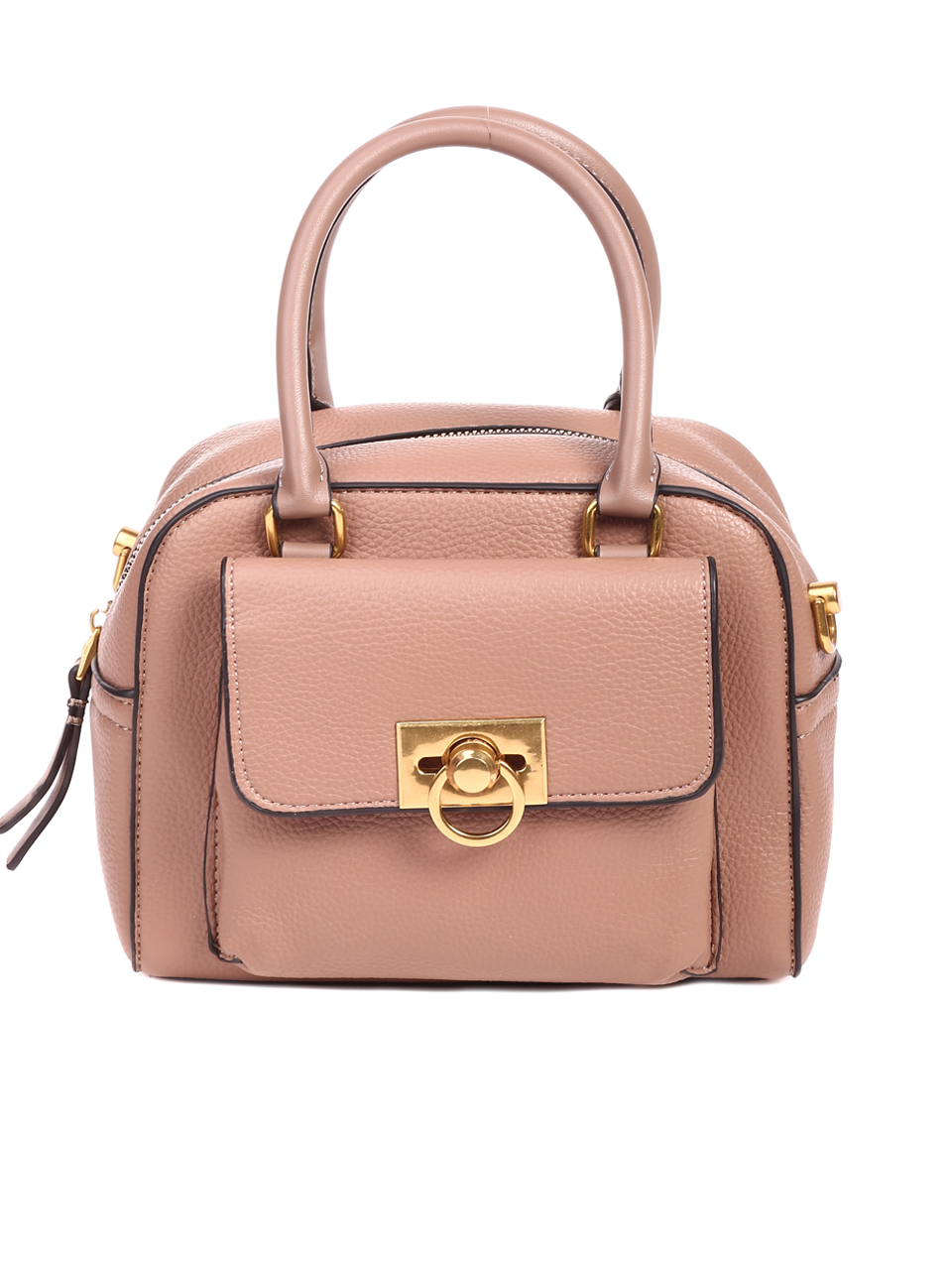 Официална дамска чанта в розово  9Q-22682 taupe