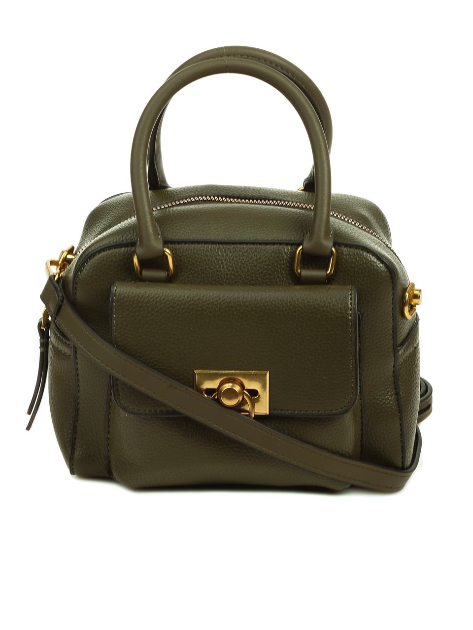 Официална дамска чанта в зелено 9Q-22682 olive