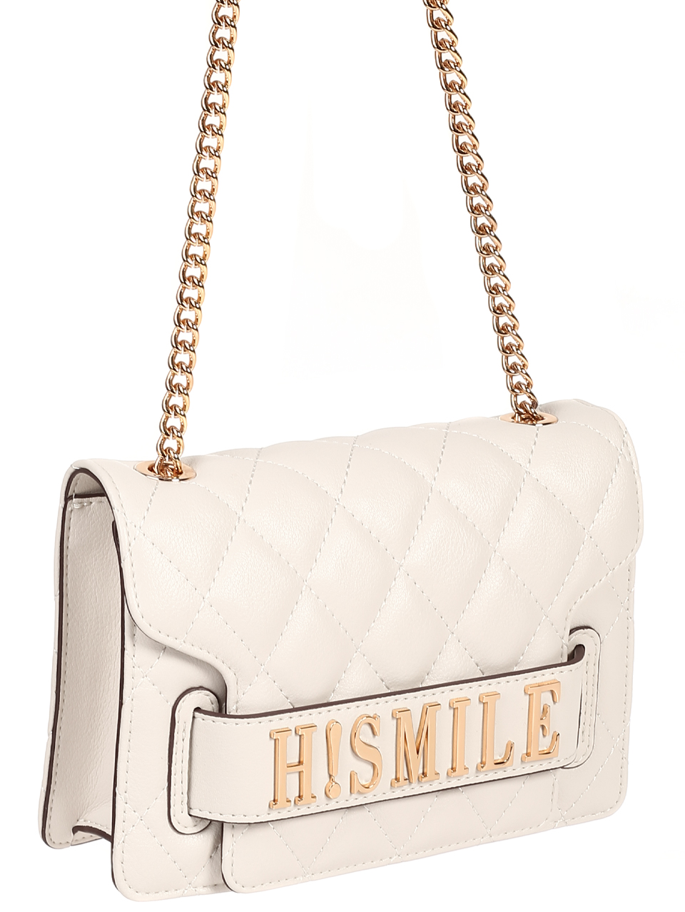 Елегантна дамска чанта в бяло от естествена кожа HS-JT20609 white