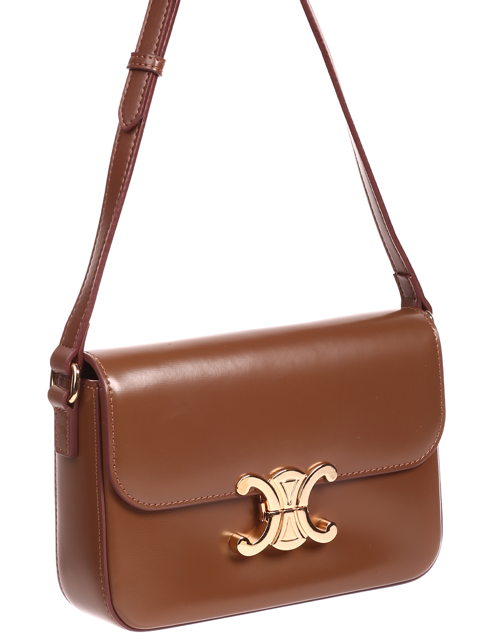 Ежедневна дамска чанта от естествена кожа в кафяво JT20807 brown