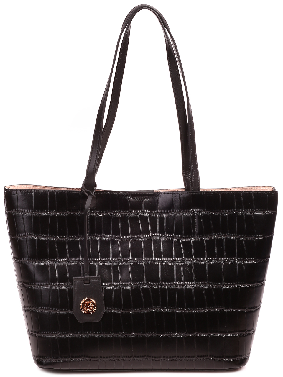 Ежедневна голяма дамска чанта от естествена кожа JT20812 black