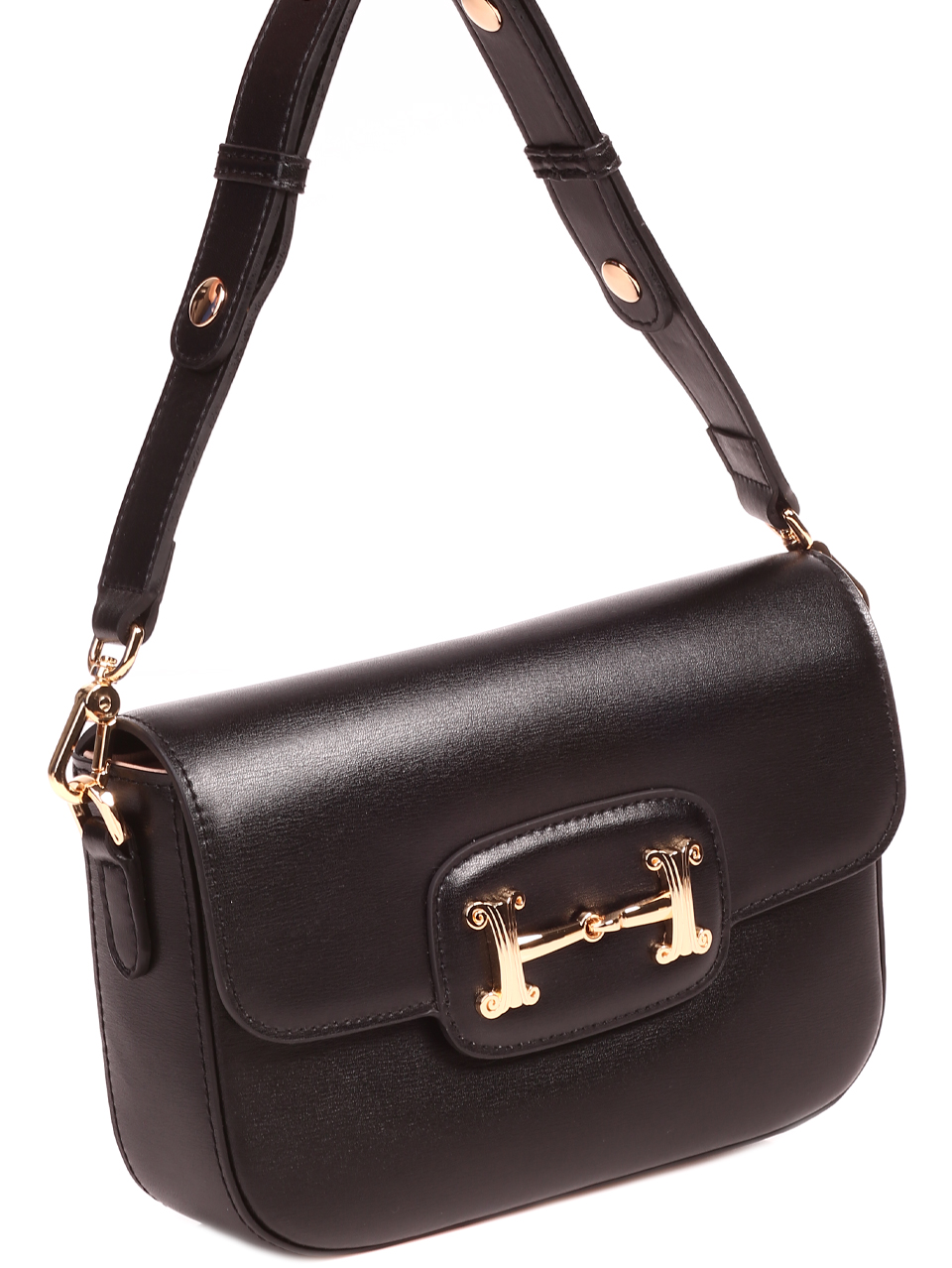 Елегантна малка дамска чанта от естествена кожа P20882 black