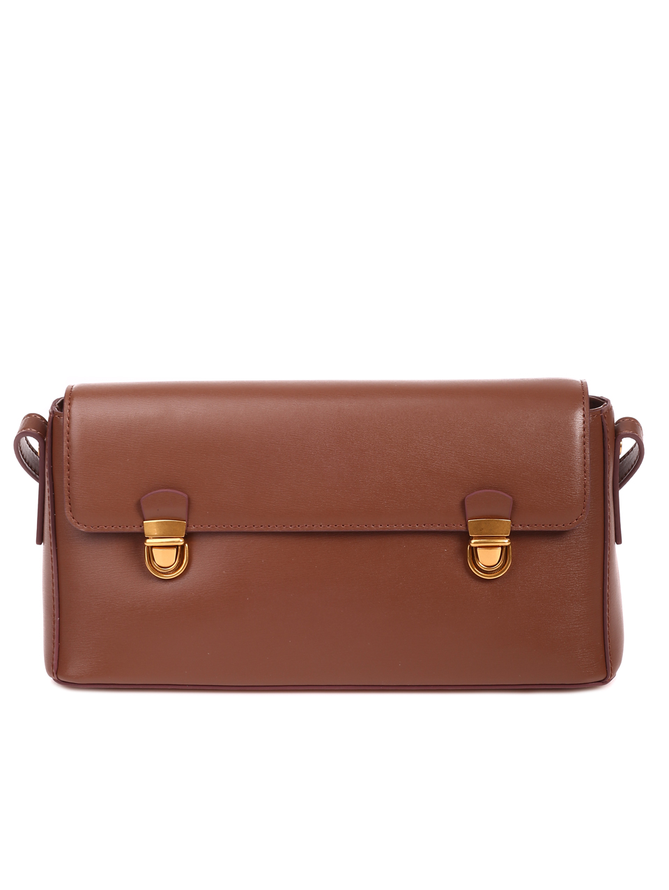 Ежедневна дамска чанта в кафяво от естествена кожа P20928 brown