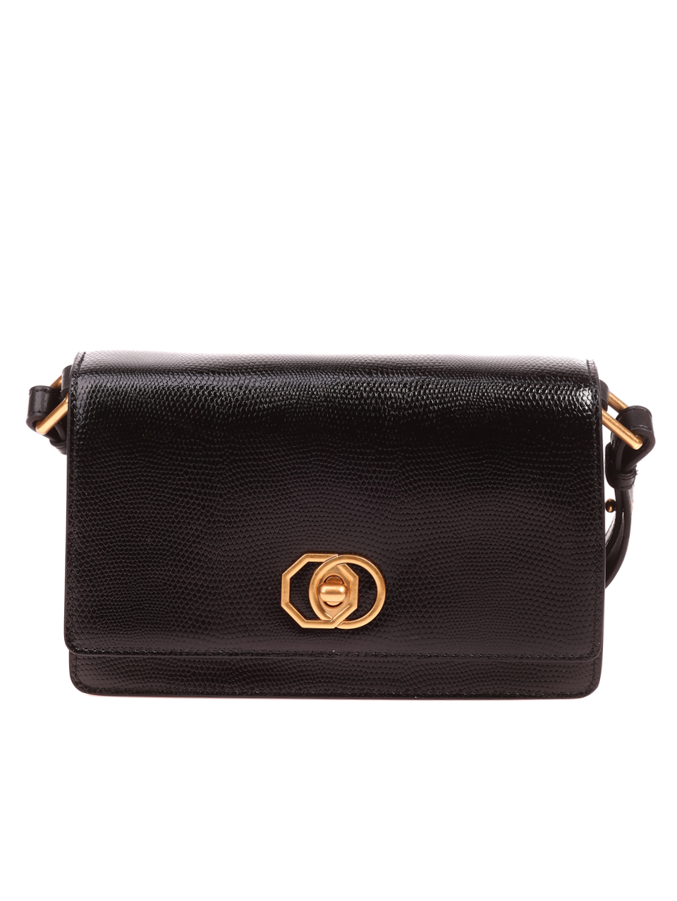 Елегантна дамска чанта в черно от естествена кожа P20478 black