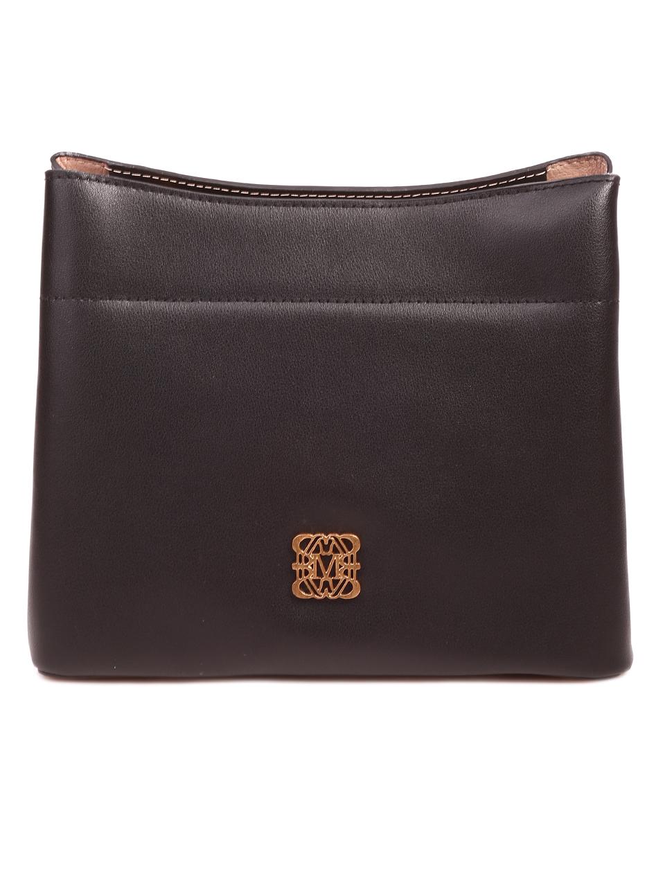 Елегантна малка дамска чанта в черно от естествена кожа P20858 black
