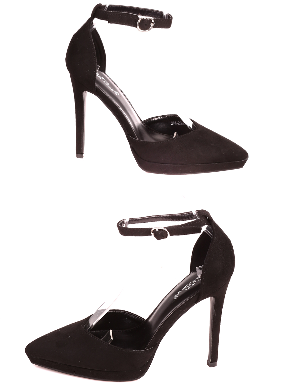 Елегантни дамски обувки на висок ток 3M-23002 black