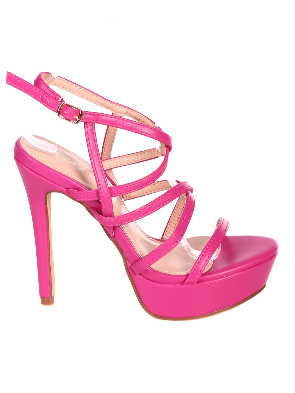 Елегантни дамски сандали на висок ток 4M-23040 pink