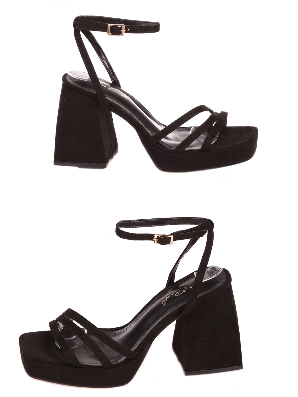 Елегантни дамски сандали на висок ток 4M-23009 black