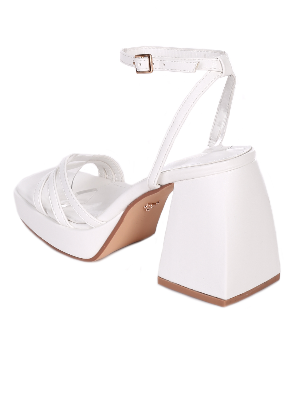 Елегантни дамски сандали на висок ток 4M-23009 white