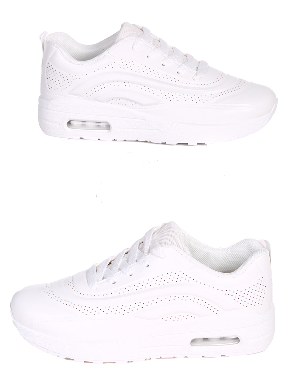 Ежедневни дамски комфортни обувки в бяло 3U-23045 white