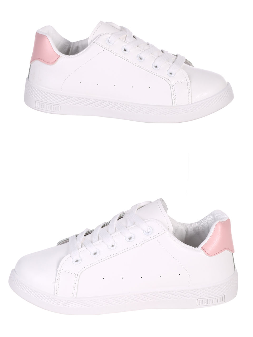 Еждневни дамски кецове в бяло и розово 3U-23046 white/pink