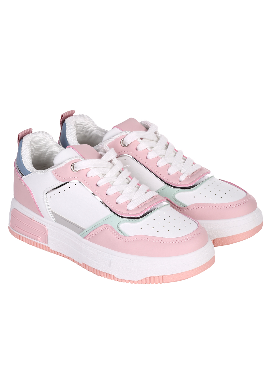 Ежедневни дамски обувки на платформа 3U-23048 pink