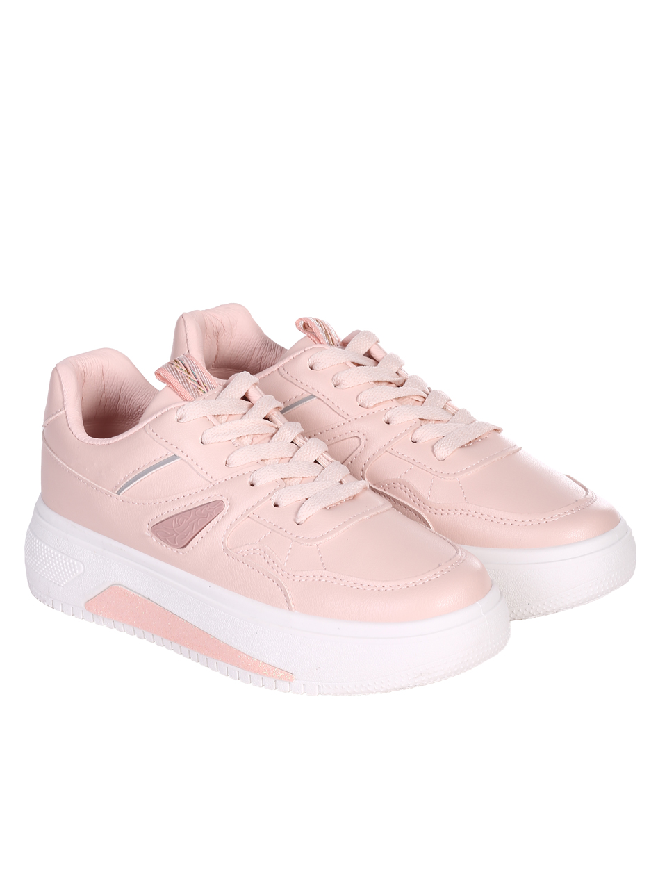 Ежедневни дамски комфортни обувки на платформа 3U-23055 pink