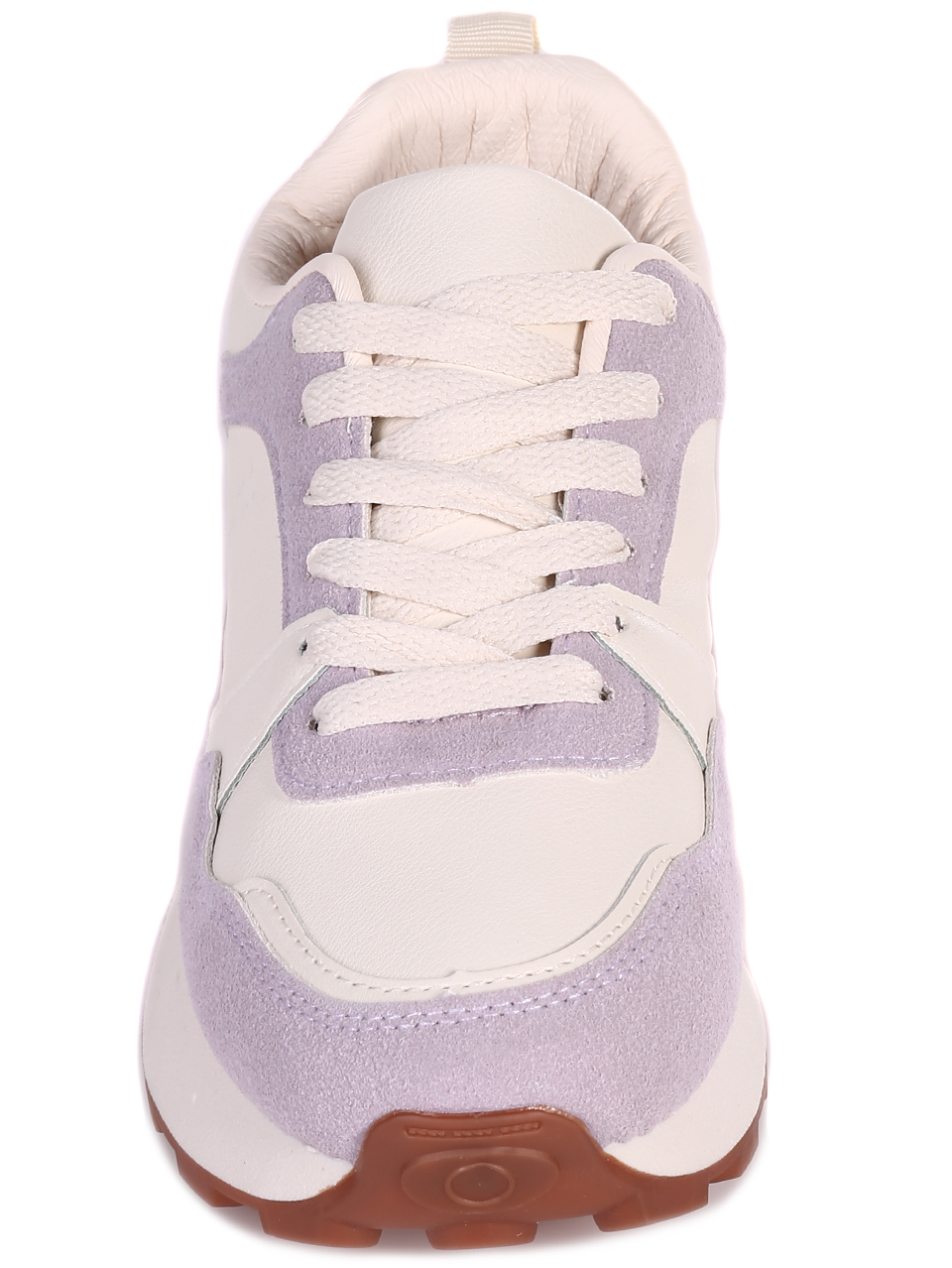 Ежедневни дамски комфортни обувки в лилаво и бежово 3U-23057 purple