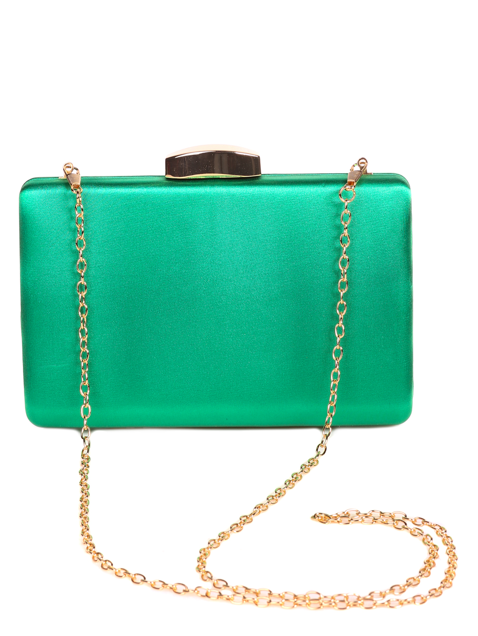 Елегантна дамска чанта-клъч в зелено 9AG-23223 green
