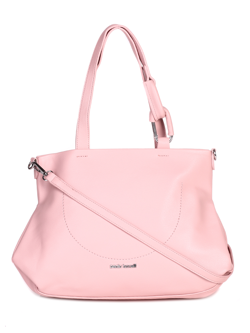 Ежедневна дамска голяма чанта в розово 9Q-23076 pink