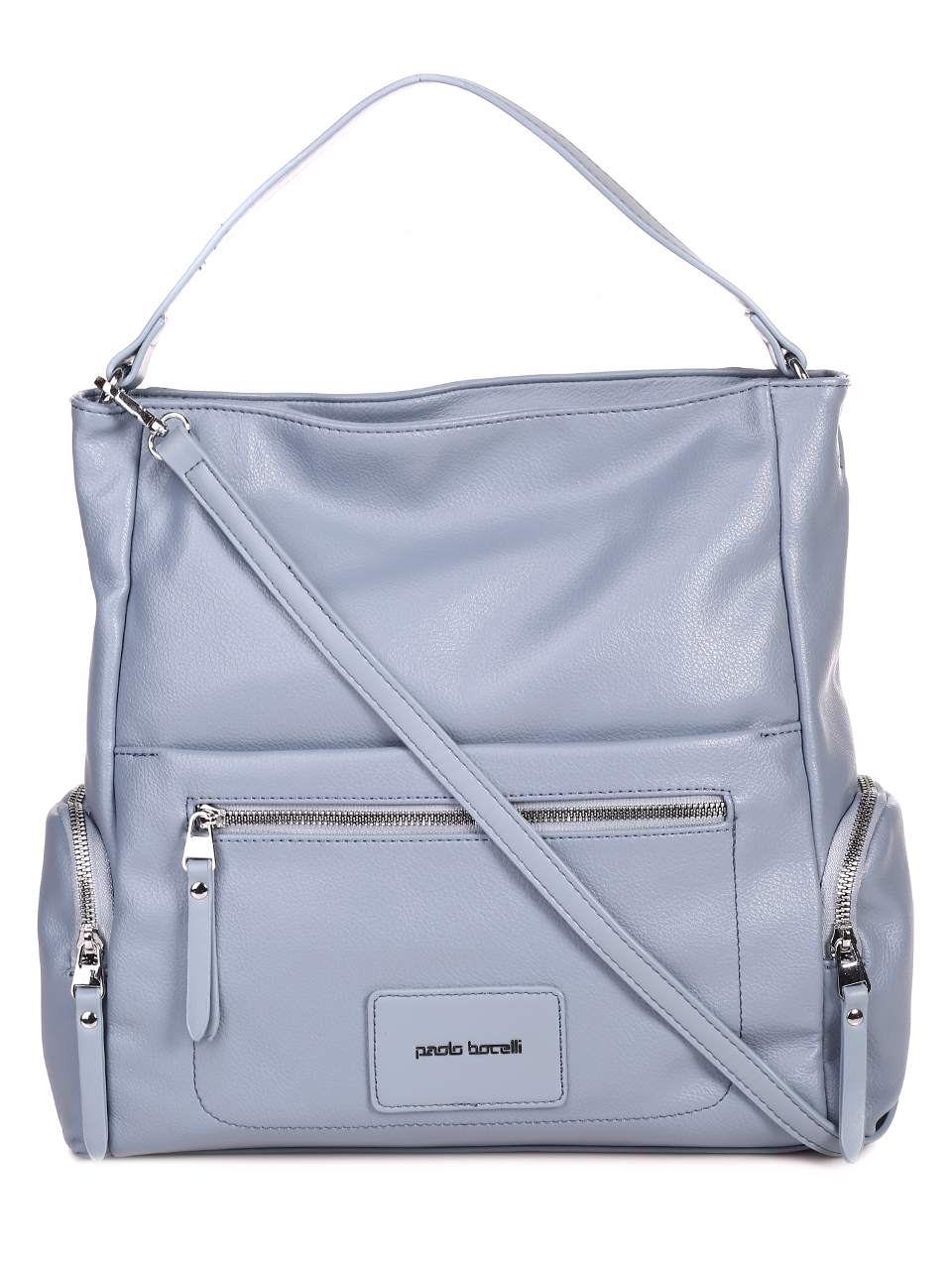 Ежедневна голяма дамска чанта в синьо 9Q-23080 blue