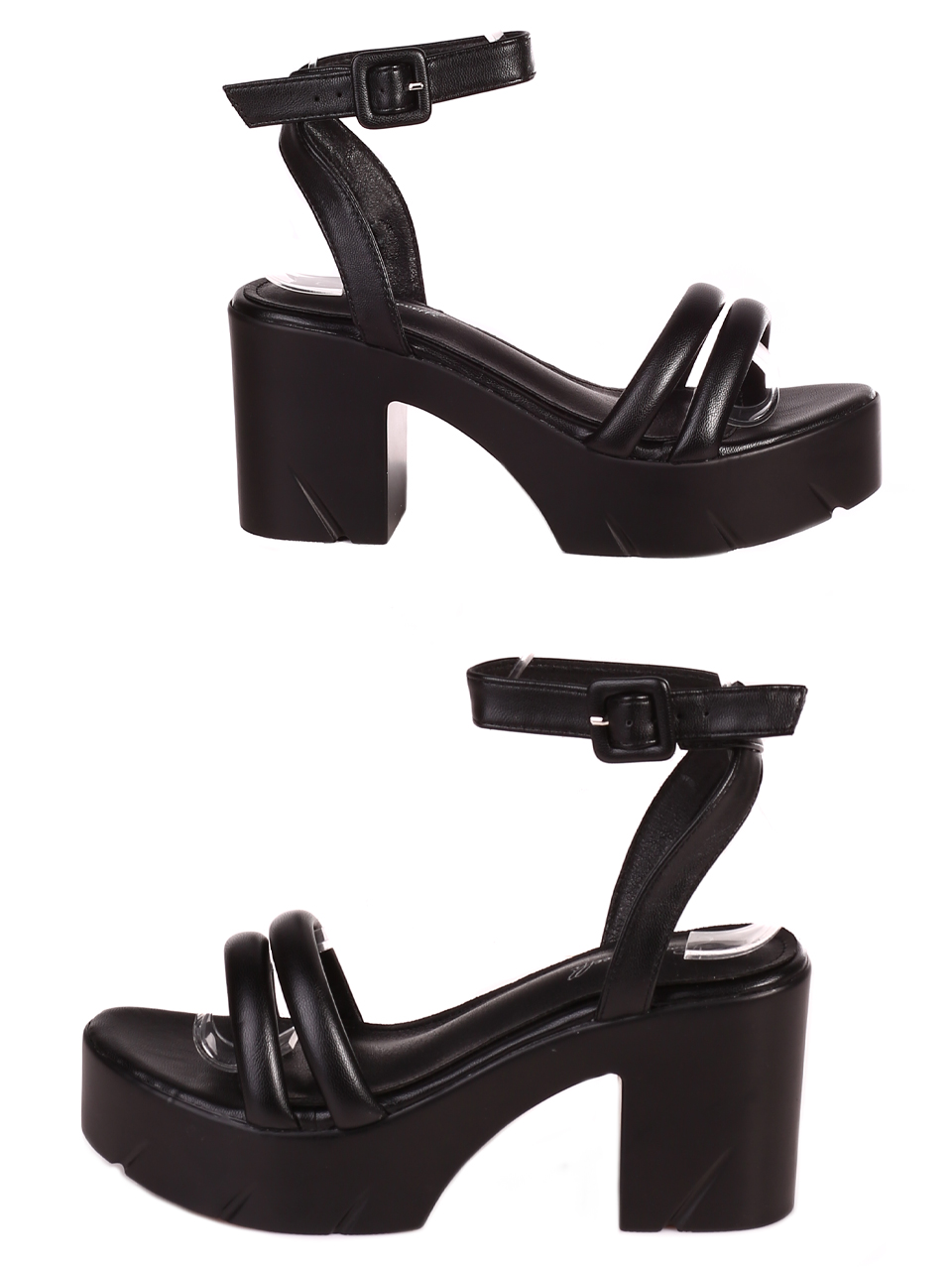 Ежедневни дамски сандали на ток 4H-23098 black