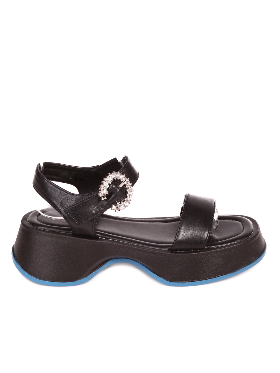 Ежедневни дамски сандали в черно 4H-23106 black/navy