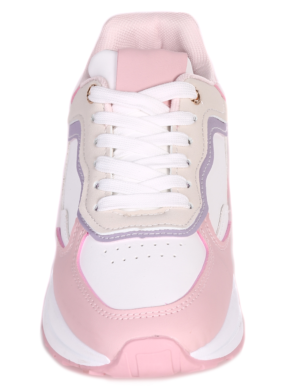 Ежедневни дамски комфортни обувки в бяло и розово 3U-23052 white/pink