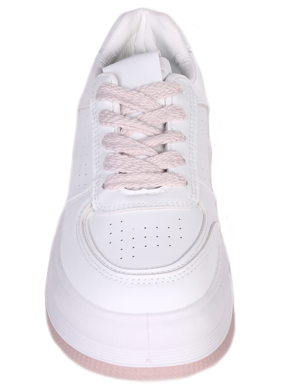 Дамски кецове в бяло 3U-23060 white/pink