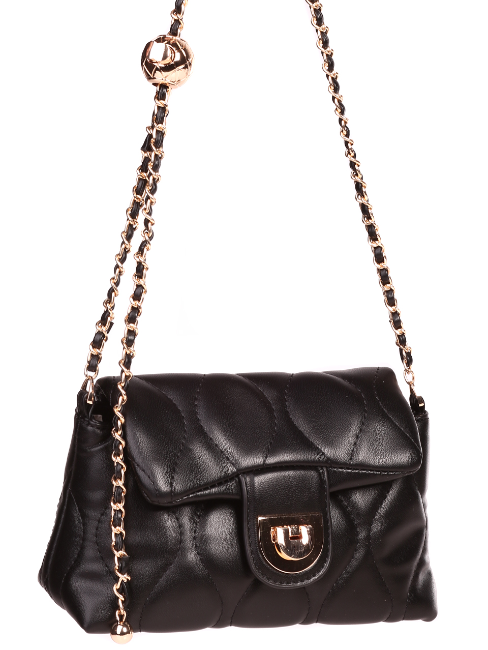 Дамска малка чанта с дълга дръжка 9Q-23070 black