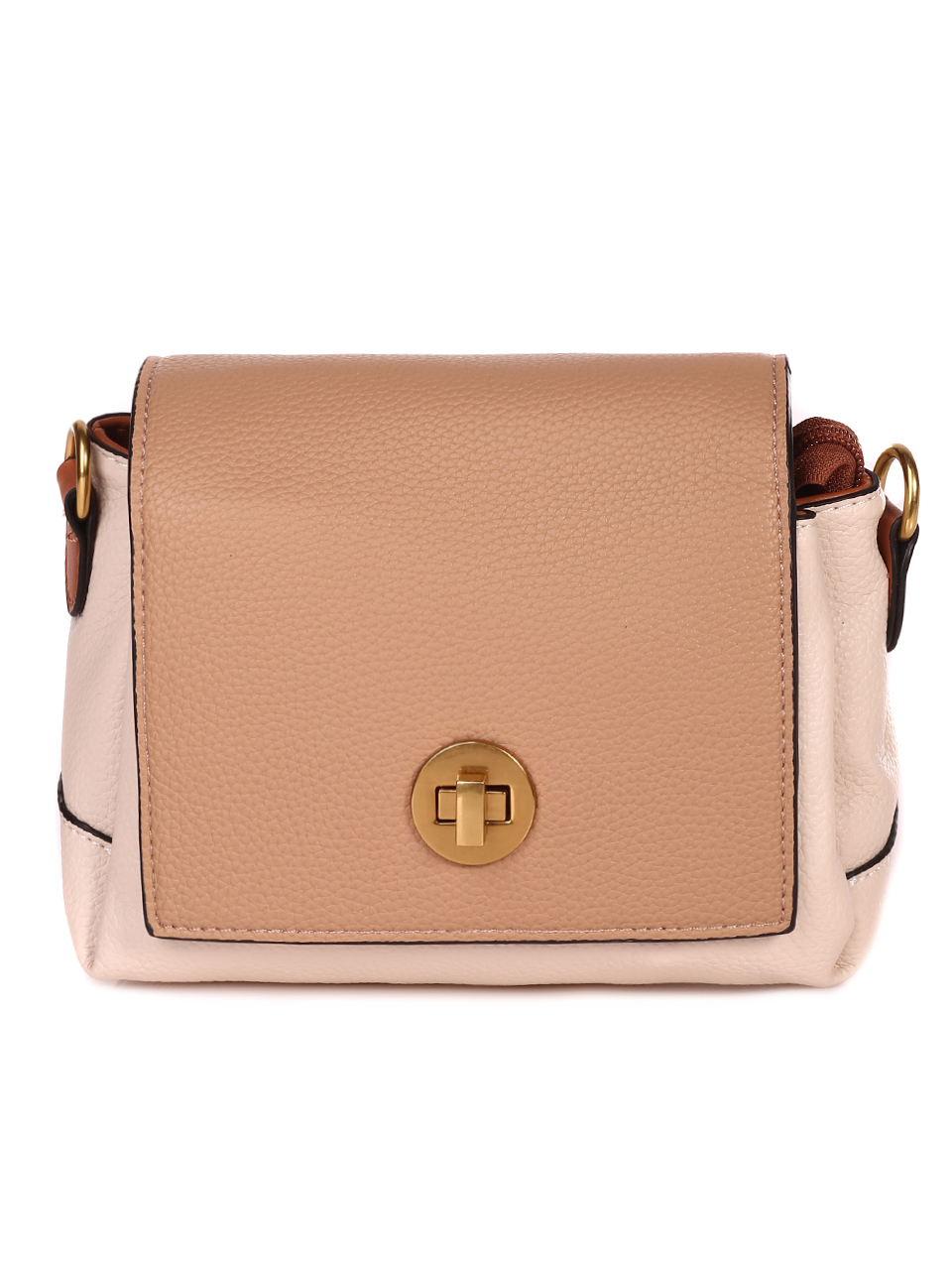 Дамска малка чанта с дълга дръжка 9Q-23072 beige