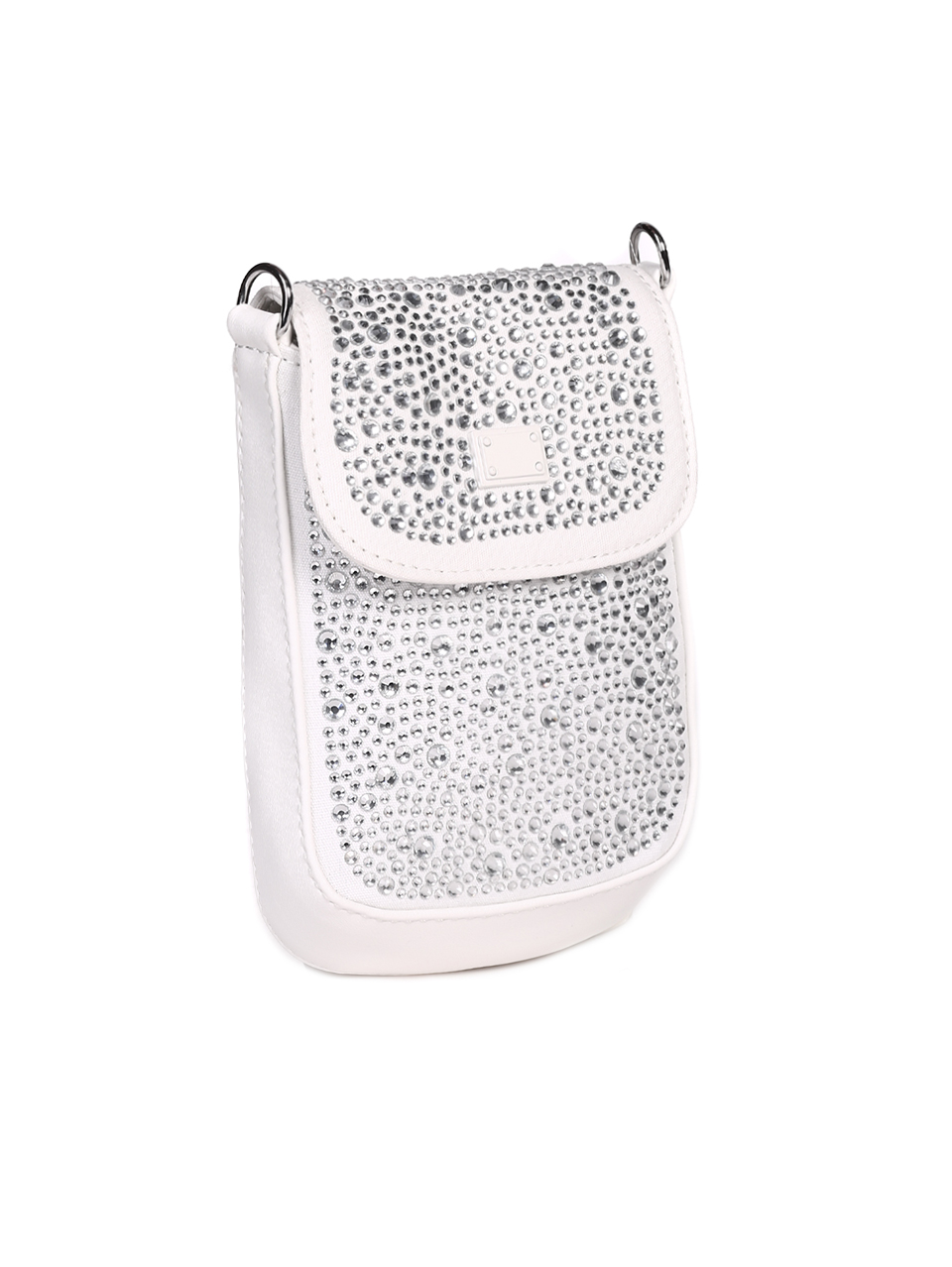 Малка чанта с декоративни камъни 9Q-23079 white
