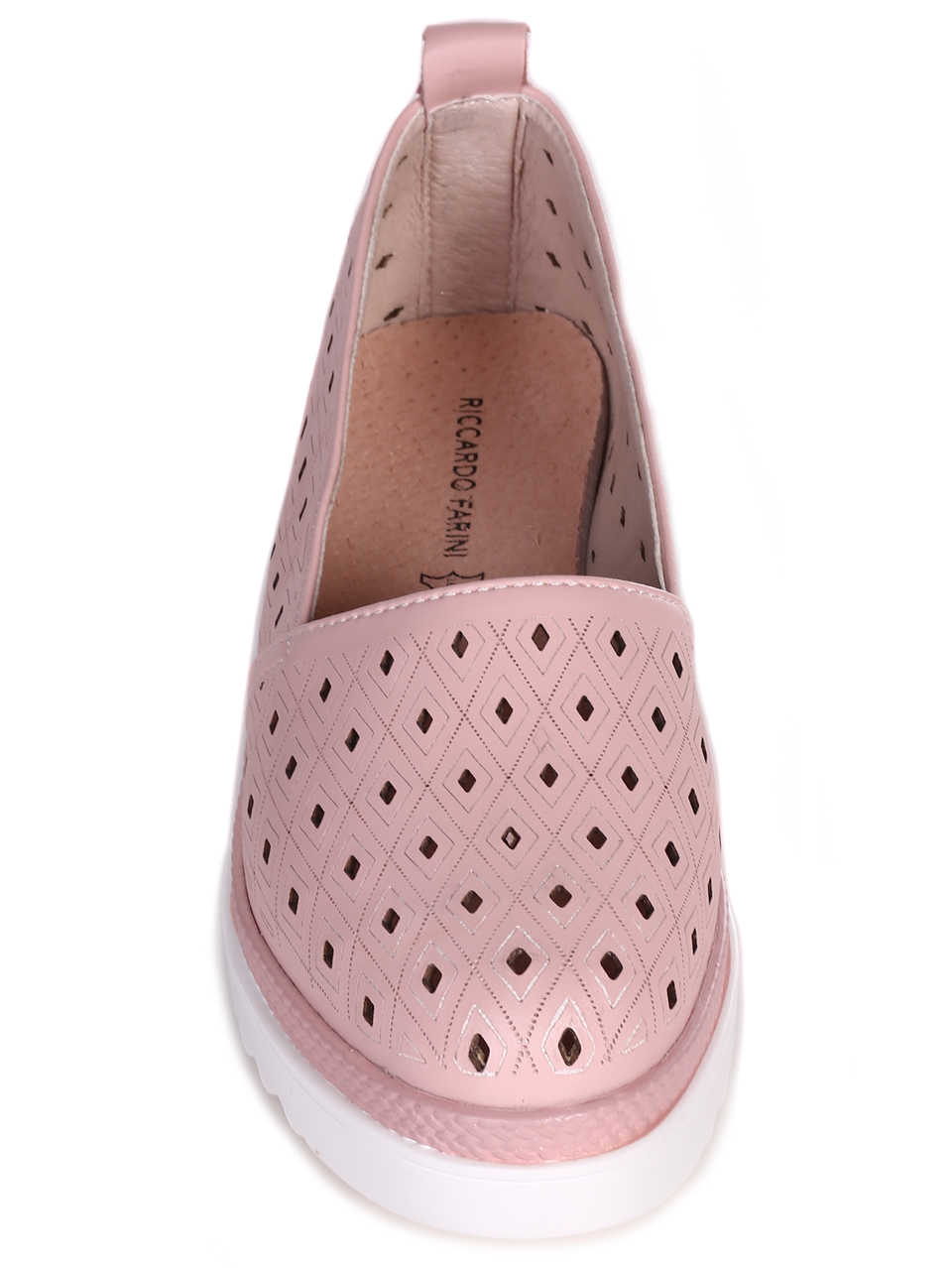 Ежедневни дамски комфортни обувки от естествена кожа 3AF-23187 pink