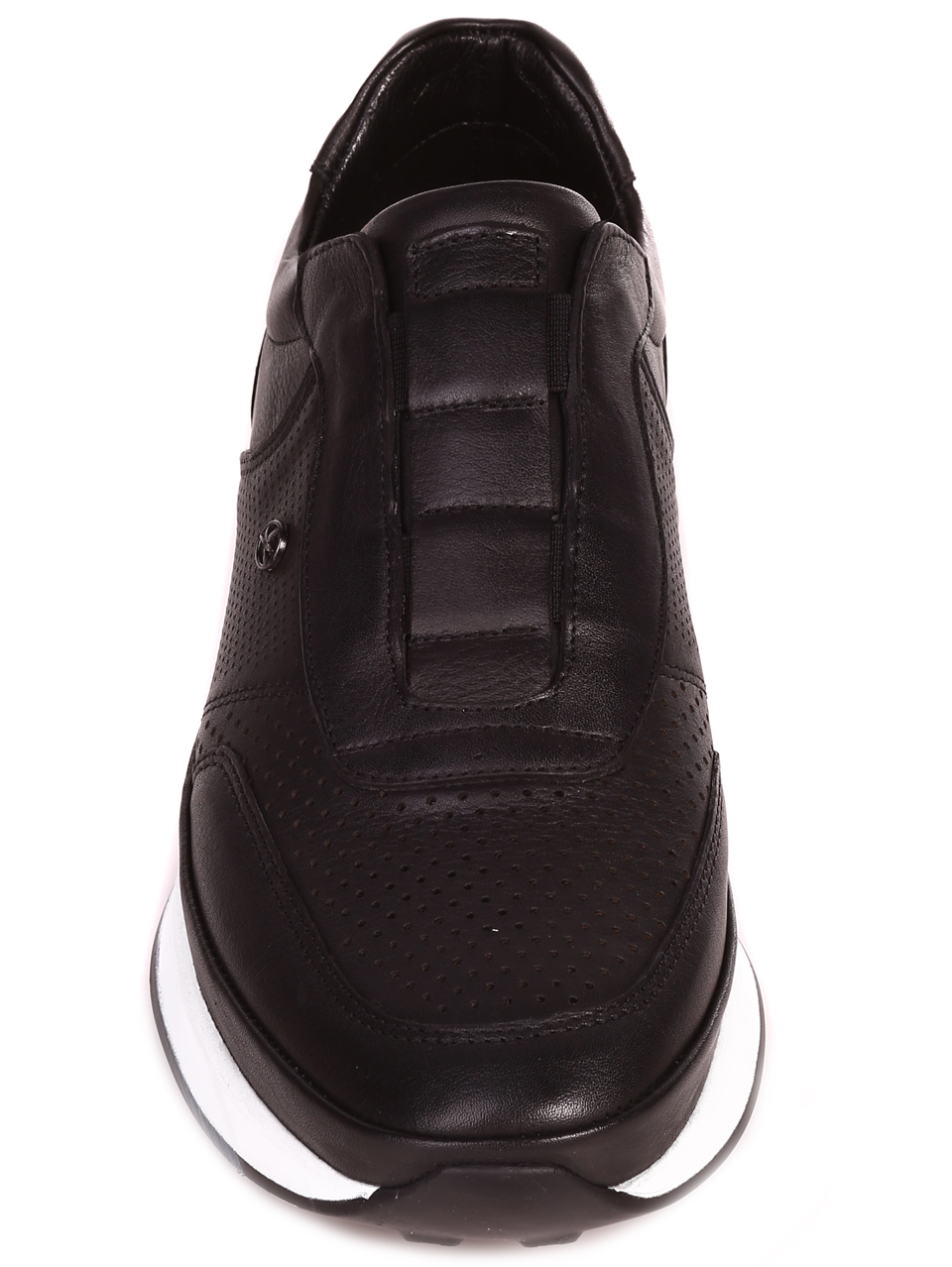 Ежедневни мъжки обувки от естествена кожа 7AT-23302 black