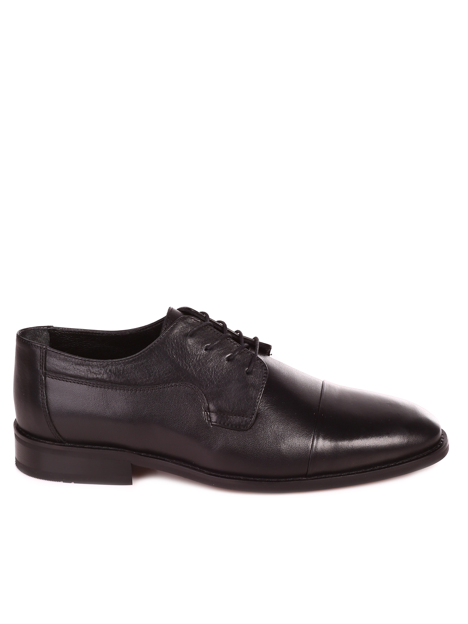 Елегантни мъжки обувки от естествена кожа 7AT-23312 black