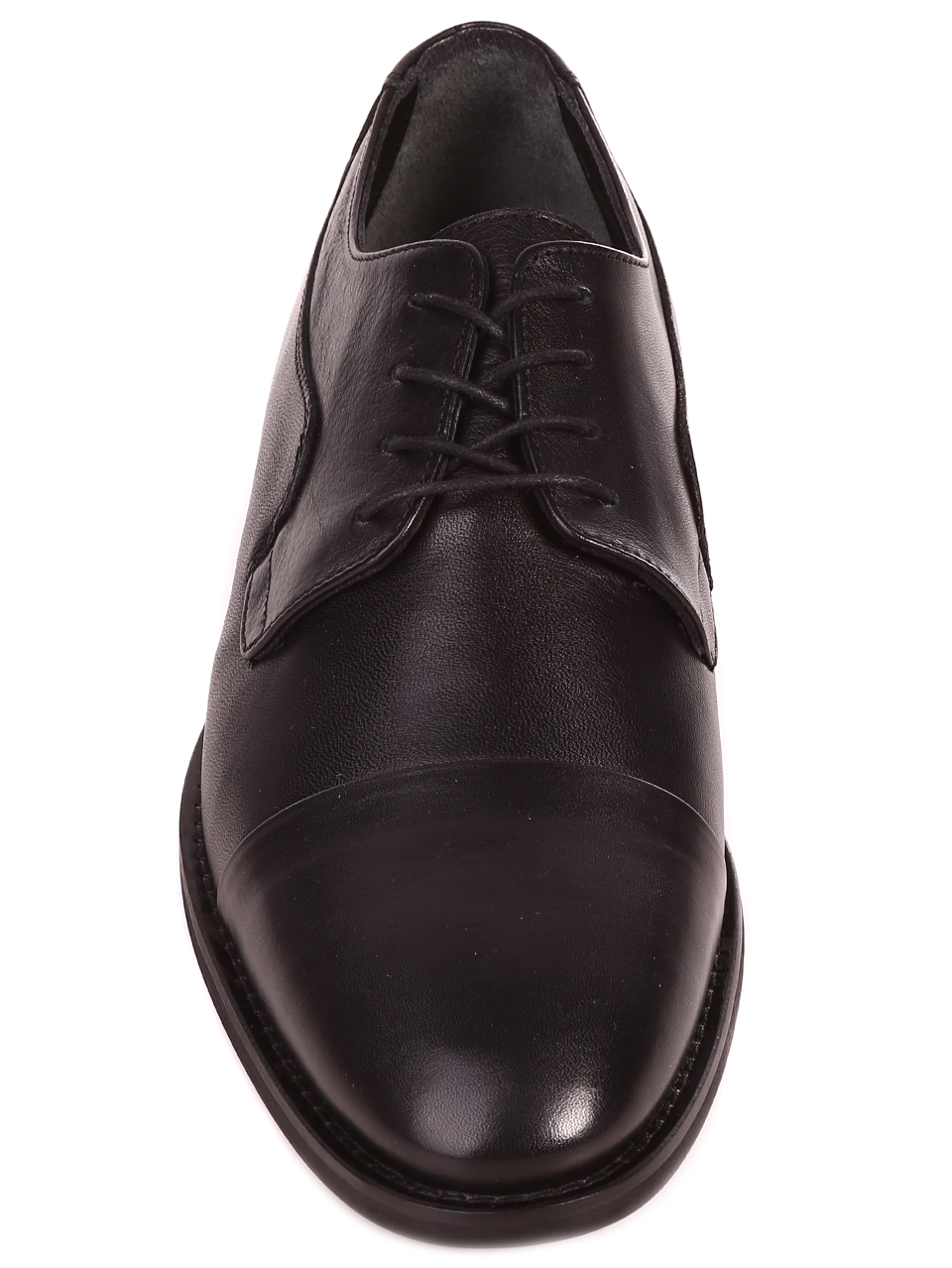 Елегантни мъжки обувки от естествена кожа 7AT-23312 black MAX