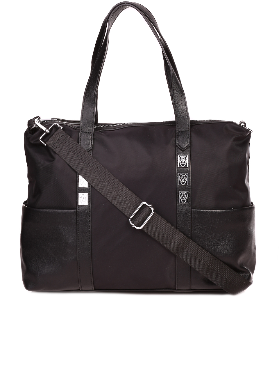 Ежедневна голяма дамска чанта за през рамо 9Q-23089 black