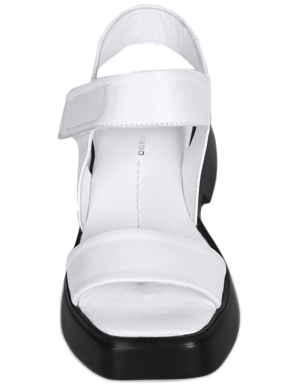 Ежедневни дамски сандали на платформа от естествена кожа 4AT-23285 white
