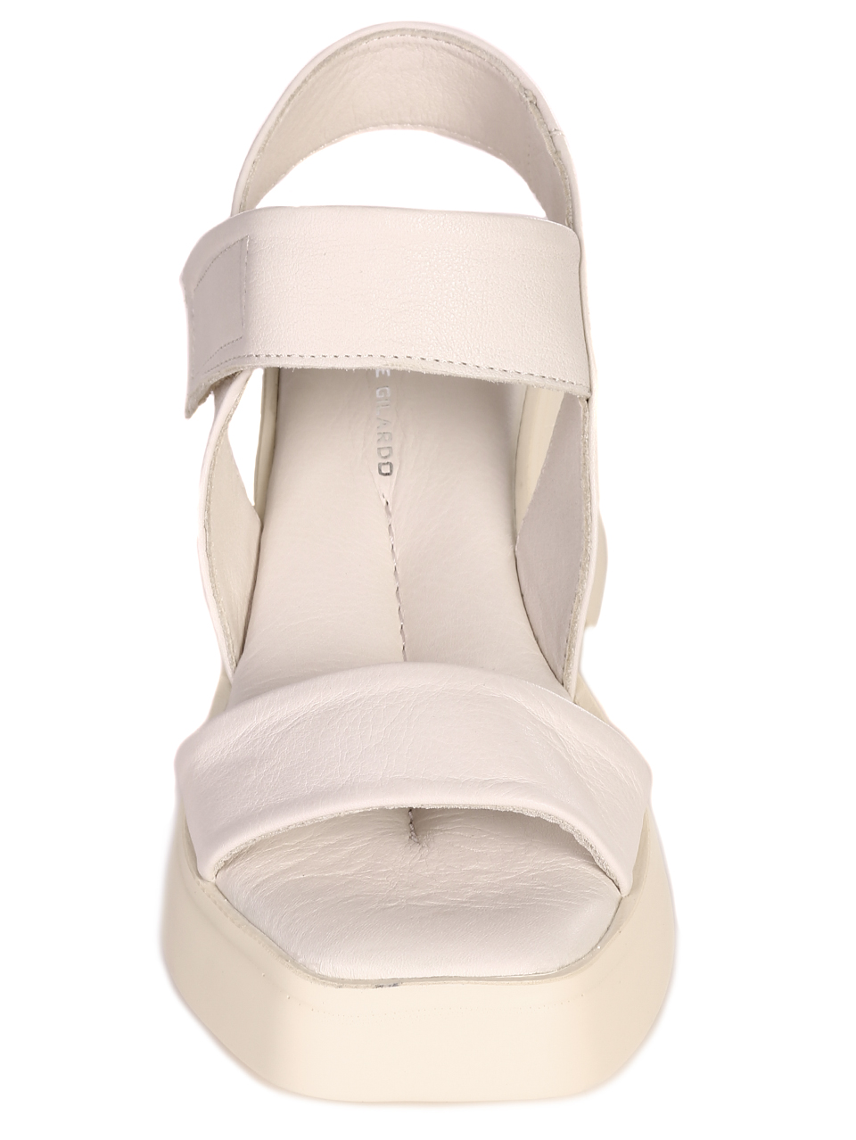 Ежедневни дамски сандали на платформа от естествена кожа 4AT-23285 beige