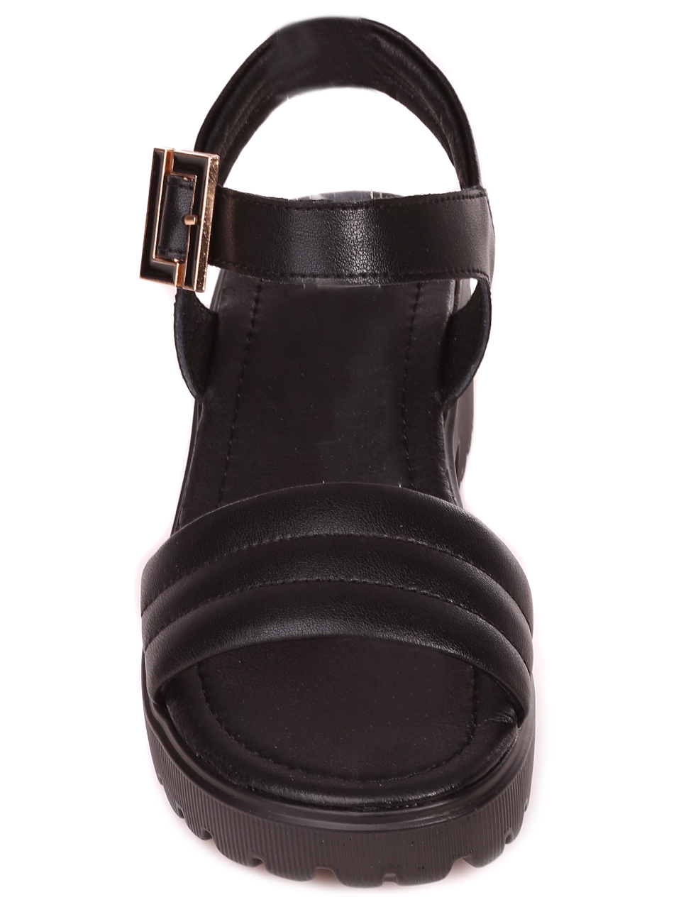 Ежедневни дамски сандали от естествена кожа 4AF-23138 black