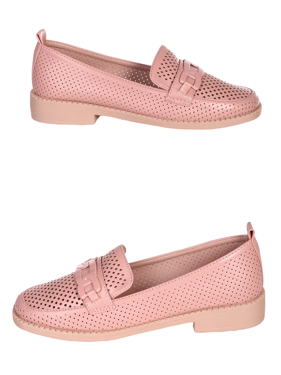Ежедневни дамски комфортни обувки в розово 3H-23104 pink