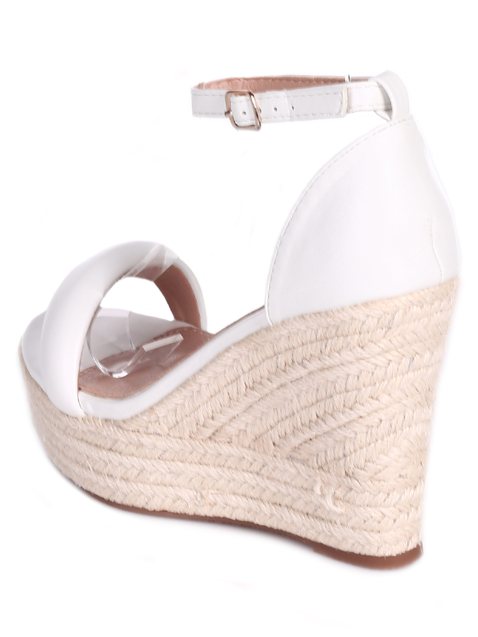 Елегантни дамски сандали на платформа 4U-23265 white
