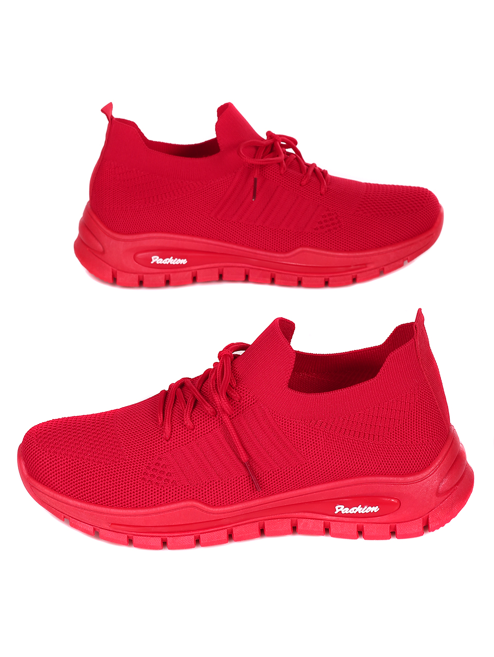 Ежедневни мъжки комфортни обувки в червено 7U-23215 red